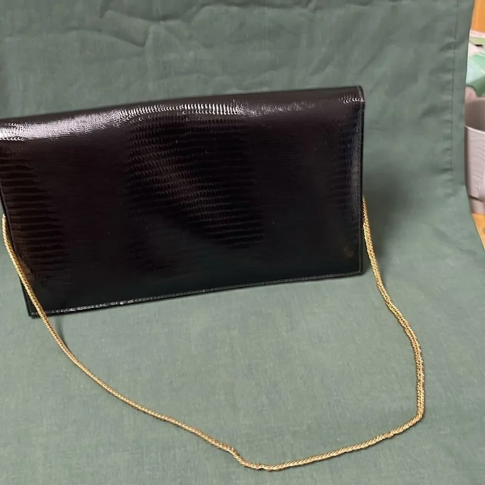 Elegant Black Shoulder or Clutch Bag Unbranded